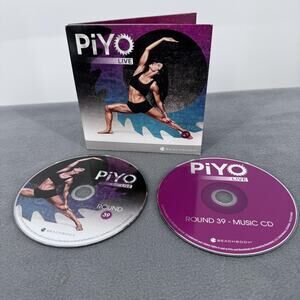 PiYo Live Round 39 Beachbody Workout DVD & Music CD Fitness Yoga Program Set